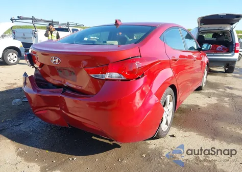 2013 Hyundai Elantra Gls from USA, damaged, VIN KMHDH4AE5DU754436
